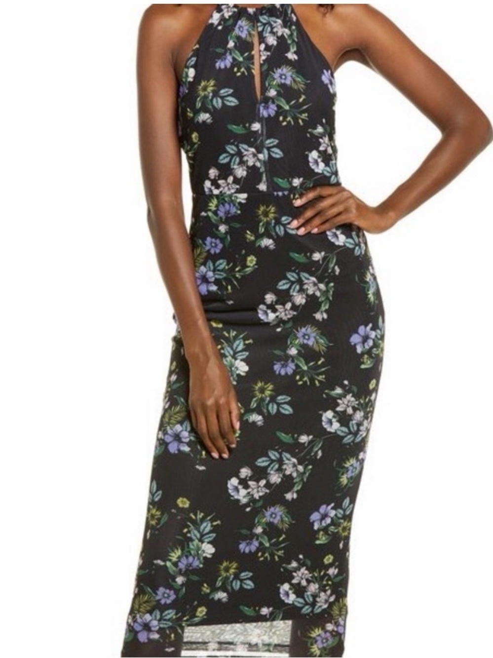 AFRM Kalina Mesh Midi Dress